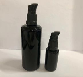 Botol Lotion Kaca Hitam Botol Dispenser Botol Lotion Kosmetik Wadah Makeup Kaca