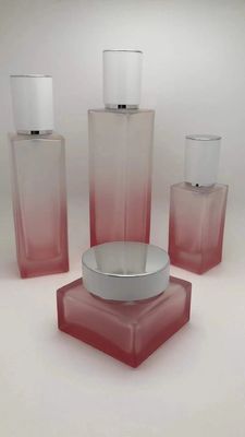 50g 40ml Pink Fading Luxury Glass Botol Kosmetik Dan Kemasan Guci OEM