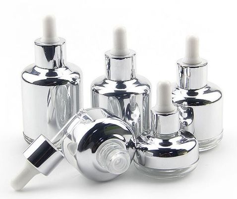 Menggunakan kembali 20ml 60ml Botol Minyak Esensial Kaca untuk Kemasan Perawatan Kulit OEM dengan bentuk penetes yang berbeda