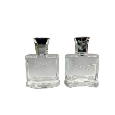 YC1018 25ml Botol Parfum Bening Bentuk Khusus Dengan Alat Penyemprot