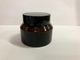 30g 50g Reusable Dark Amber Glass Jars Krim Botol Untuk Kosmetik Kaca Kemasan Kosmetik