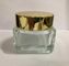 100g Square Glass Cream Jar Kosmetik Krim Botol / Wadah Lotion Ramah Lingkungan
