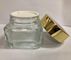 100g Square Glass Cream Jar Kosmetik Krim Botol / Wadah Lotion Ramah Lingkungan