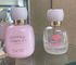 Cute Pink 30ml 50ml Botol Parfum Mewah Bulat Dengan Pump Sprayer