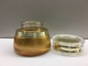 Toples Kaca Pelembab Wajah Bulat Mewah 50g Toples Kosmetik MSDS Dengan Tutup Emas