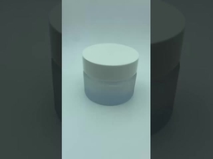 Botol Kosmetik 100ml Semprotan bunga es dengan lapisan Jar dengan tutup putih Jar krim Kemasan Perawatan Kulit OEM