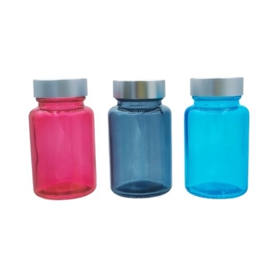 100ml Kapsul Kaca Botol suplemen rambut Botol Bulat Kapsul Kaca Untuk Serum Mata Dan Serum Wajah OEM