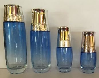 Indah Desain Pompa Ulir Botol Lotion Botol Kosmetik Cetak Kustom Sutra dan Lukisan