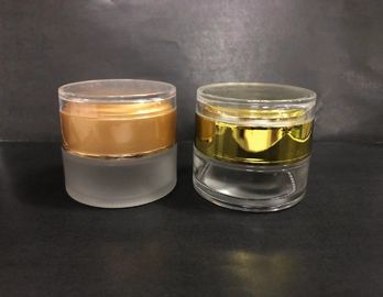 Kaca Reusable Toples Kosmetik Krim Wajah Toples, Wadah Perawatan Kulit Berbagai Botol Krim Cplor