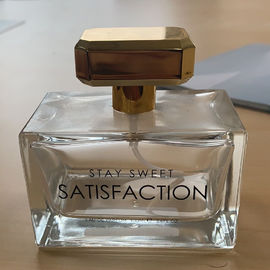 Botol Parfum Kaca Square Mewah 100ml Berbagai Warna Tahan Lama Untuk Kemasan Rias
