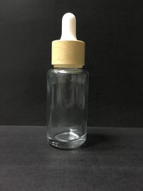 Transparan 30ml Botol Minyak Esensial Botol Penetes Kaca Dengan Kemasan Plastik Cap Perawatan Kulit