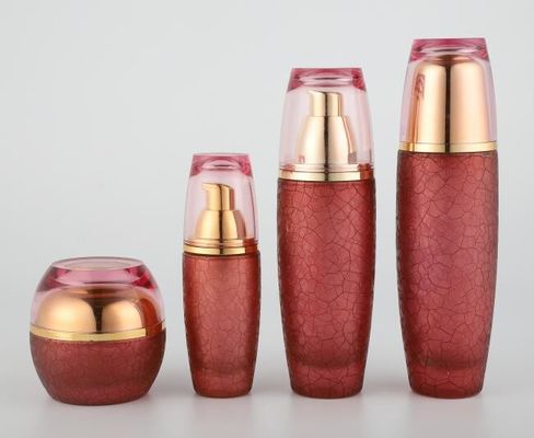 Kemasan Makeup Botol Kosmetik Kaca 120ml dengan Tutup Plastik MSDS OEM