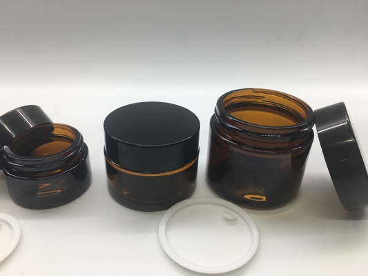 Brown Amber Glass Jar 5g - 50g Brown Jar Untuk Krim Wajah Krim Mata