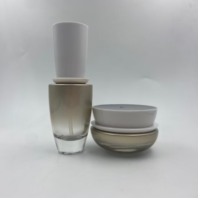 Botol Losion Botol Kosmetik dengan Pompa dan Tutup Toples Krim Kemasan Kosmetik OEM