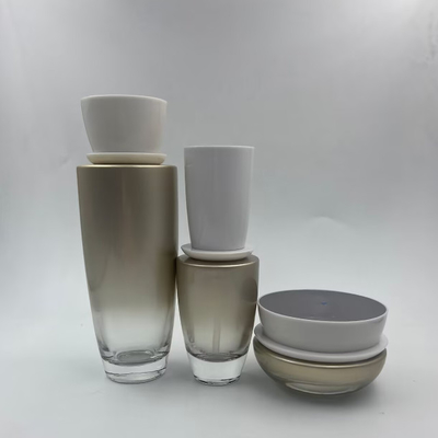 Botol Losion Botol Kosmetik dengan Pompa dan Tutup Toples Krim Kemasan Kosmetik OEM