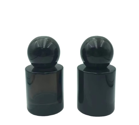 Custom 30ml & 50ml Luxury Glass Perfume Bottles Mist atau Serum Pump Glass Bottle Round Ball Cap untuk Serum Product