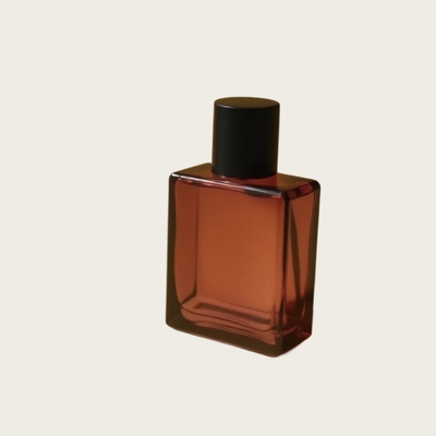 Botol Kaca Parfum 25ml Persegi Panjang Datar OEM Produsen Botol Kemasan Kosmetik Label Pribadi
