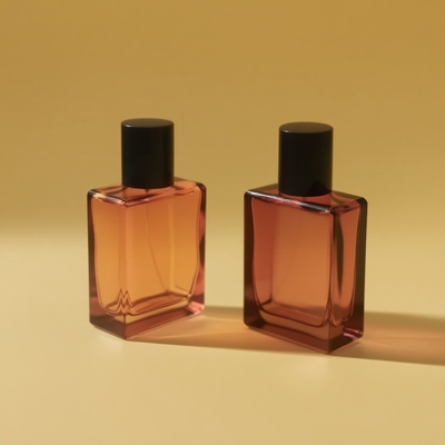 Botol Kaca Parfum 25ml Persegi Panjang Datar OEM Produsen Botol Kemasan Kosmetik Label Pribadi
