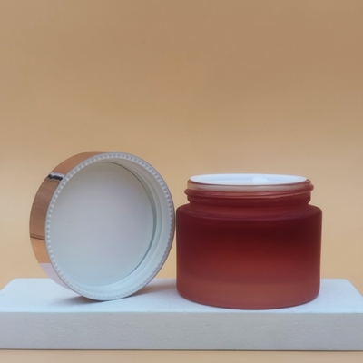 20g 30g 50g Blue Glass Kosmetik Cream Jars, Kaca Botol Kemasan Kosmetik Cream Botol OEM