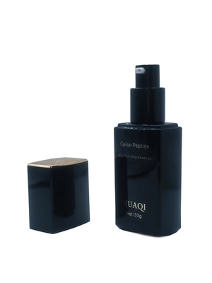 Botol Pompa Serum Primer Rias Persegi Mewah 30ml Grosir untuk Kosmetik dengan Tutup Cetak Logo Kustom