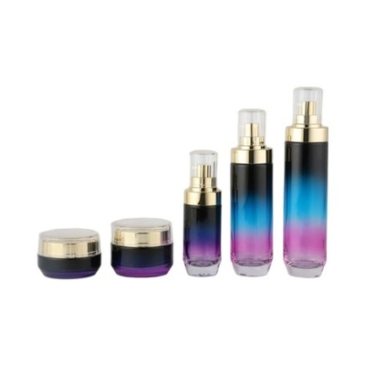 Botol Lotion Kaca Hot Stamping 40ML Botol Krim Kemasan Perawatan Kulit OEM