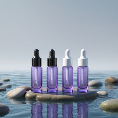 Eco-Friendly 10ml Bottle Dropper Eye Cream Round - Sampel Botol Minyak Esensi untuk Perawatan Mata dengan Logo Khusus