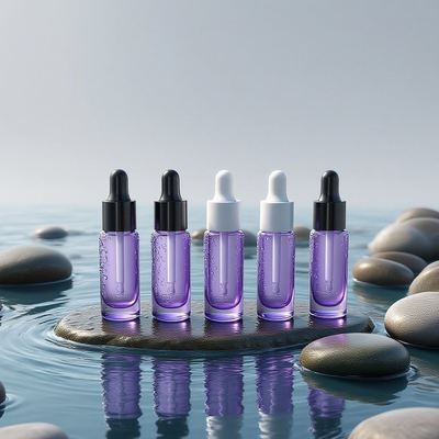 Eco-Friendly 10ml Bottle Dropper Eye Cream Round - Sampel Botol Minyak Esensi untuk Perawatan Mata dengan Logo Khusus