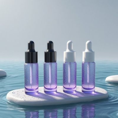 Eco-Friendly 10ml Bottle Dropper Eye Cream Round - Sampel Botol Minyak Esensi untuk Perawatan Mata dengan Logo Khusus