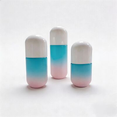Factory Direct Sales 15ml Mini 20ml 30ml Flat Oval Lotion Glass Bottles Essential Oil Skin Care Bottle Packaging