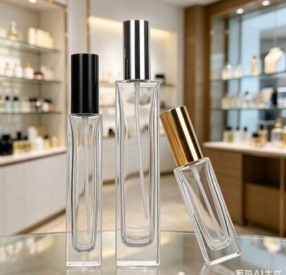 Botol Kaca Semprot Tutup Ulir untuk Kosmetik 5ml 10ml Botol Kaca Isi Ulang Parfum Portabel