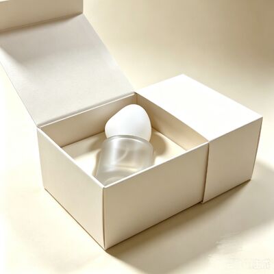 Botol Kaca Foundation Mewah 30ml Dasar Bulat Tebal Bahu Datar Tutup Bentuk Khusus Wadah Kaca Foundation Cair
