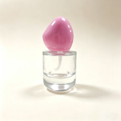 Botol Kaca Foundation Mewah 30ml Dasar Bulat Tebal Bahu Datar Tutup Bentuk Khusus Wadah Kaca Foundation Cair
