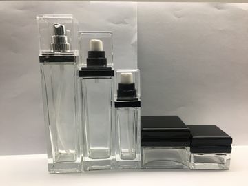 Guci Krim Kosmetik Kaca / Botol Lotion Ramah Lingkungan Perawatan Kulit Dan Kemasan Rias OEM