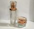 Botol Krim Transparan Mewah Kemasan Perawatan Kulit / Botol Kosmetik Kaca Enam Sisi