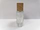 Botol Parfum Kaca 50ml Dengan Topi Kayu Kemasan Rias Transparan Berbagai Warna Dan Pencetakan