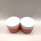 30g 50g Jar Wadah Kaca Kosong Untuk Krim Wajah Topi Putih Plastik