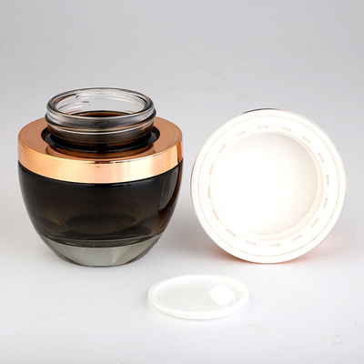 Krim Kosmetik Kustom 20g 120ml Jar Kosmetik Kaca dengan berbagai Warna dan dekorasi