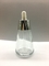 Botol Penetes Kaca Warna Lacquering 30ml Kerah Bambu Kerucut Penetes Putih